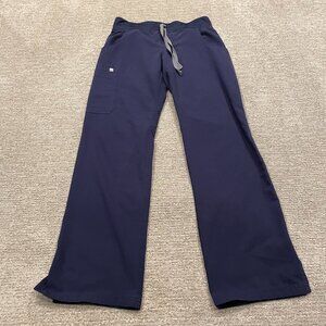 Figs Scrub Pants Womens XS Blue Technical Collection Stretch Pockets Medical